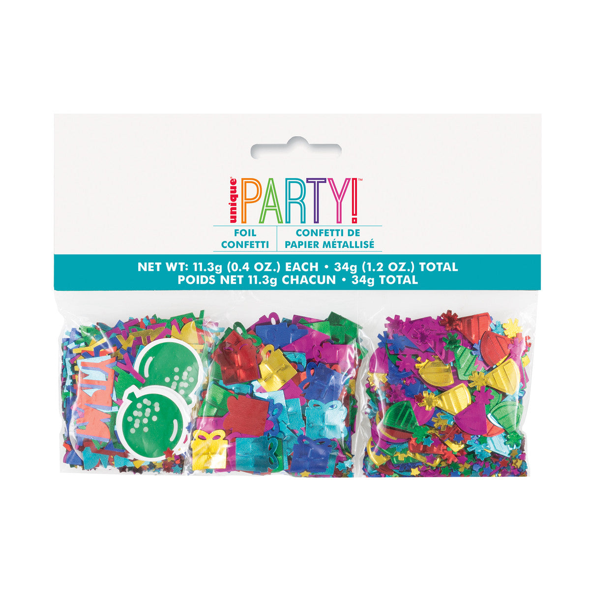 Foil Birthday Confetti 3-Pack (34g)