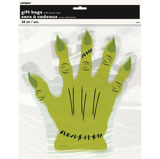 Monster Hand Cello Bags (Pack of 10)