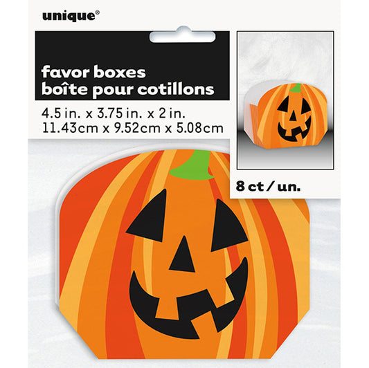 Pumpkin Favor Boxes (Pack of 8)