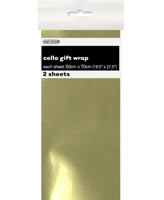 Cello Wrap - Metallic Gold