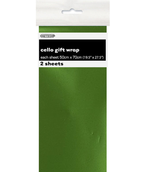 Cello Wrap - Metallic Green