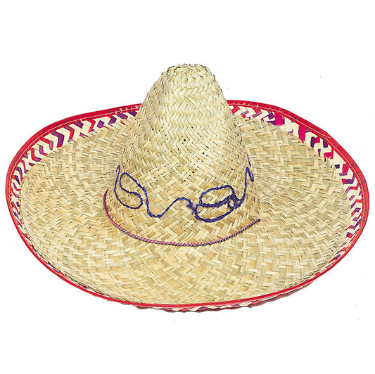 Sombrero with Check Rim - Adult