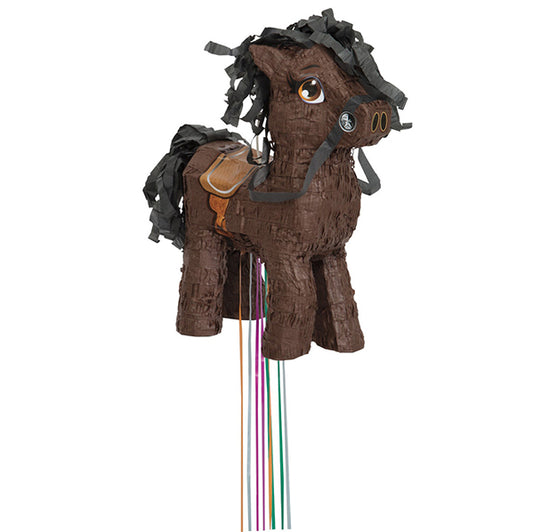 Pull String Piñata - Brown Horse