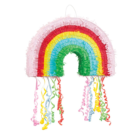 Pull String Piñata - Rainbow