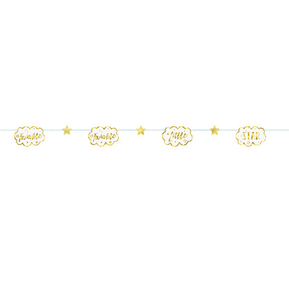 Twinkle Star Paper Garland "Twinkle Twinkle Little Star" (2.13m)