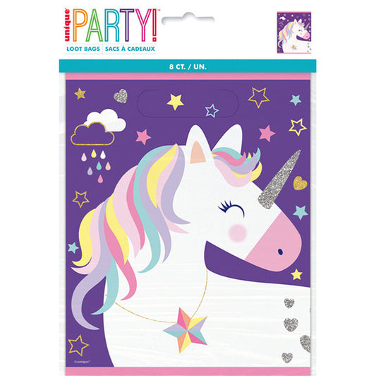 Unicorn Party Loot Bags (Pack of 8)