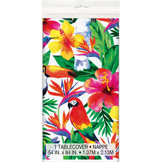 Palm Tropical Luau Printed Tablecover 137cm x 213cm