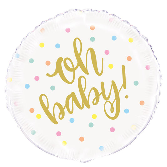 "Oh Baby" Foil Balloon 45cm