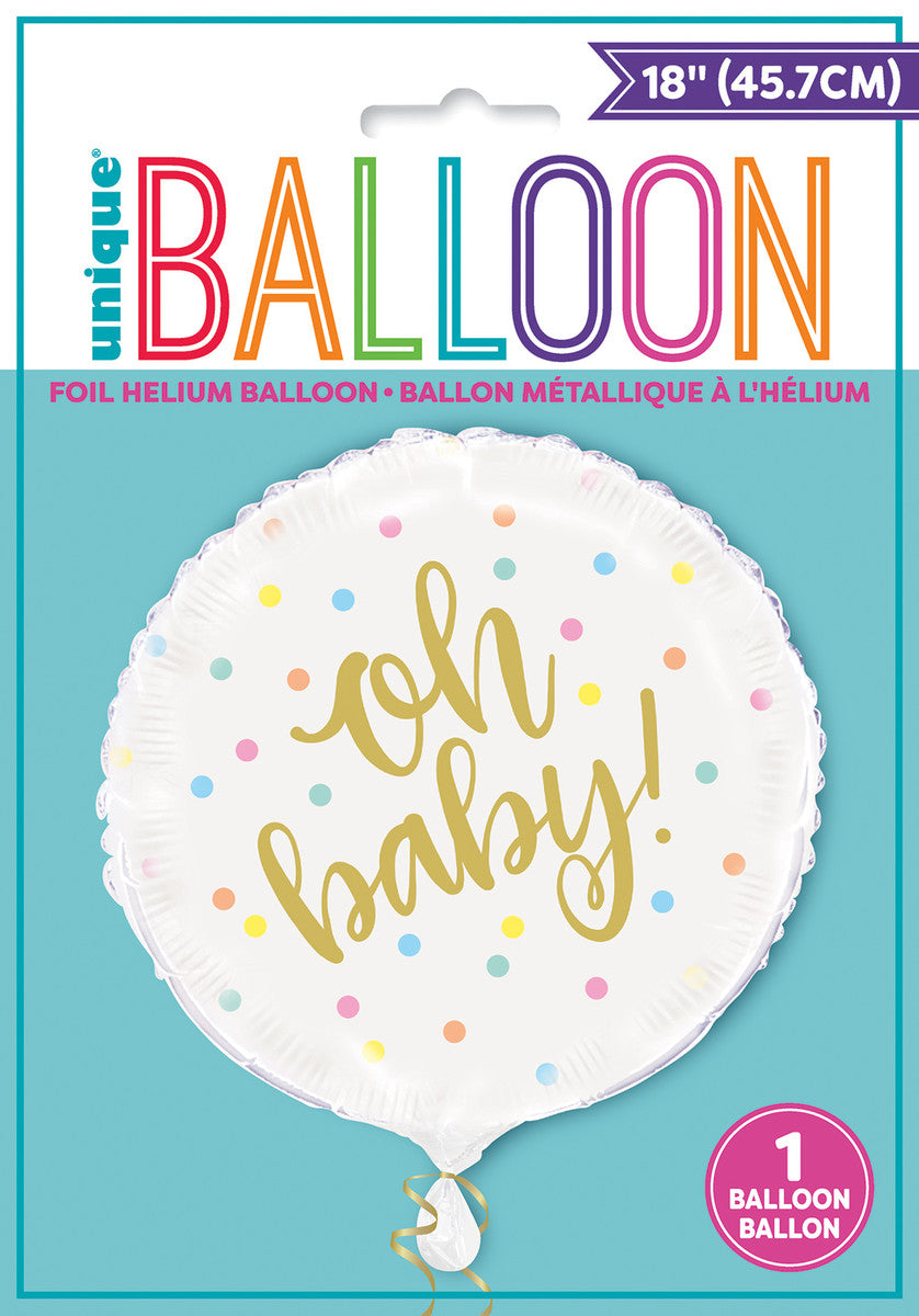 "Oh Baby" Foil Balloon 45cm