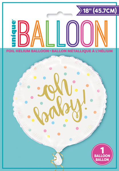 "Oh Baby" Foil Balloon 45cm