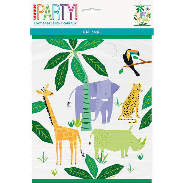 Animal Safari Loot Bags (Pack of 8)