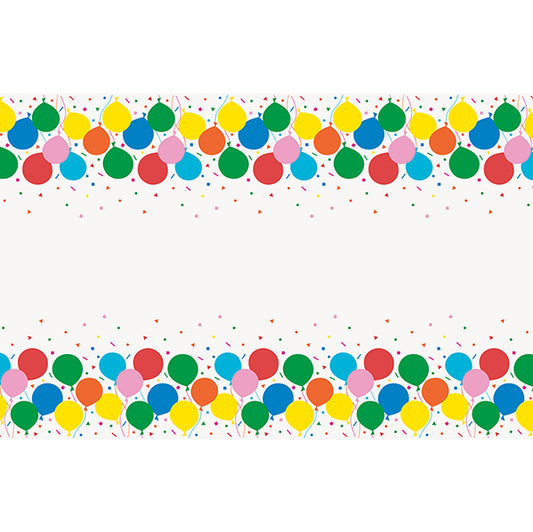 Colourful Balloons Printed Tablecover 137cm x 213cm