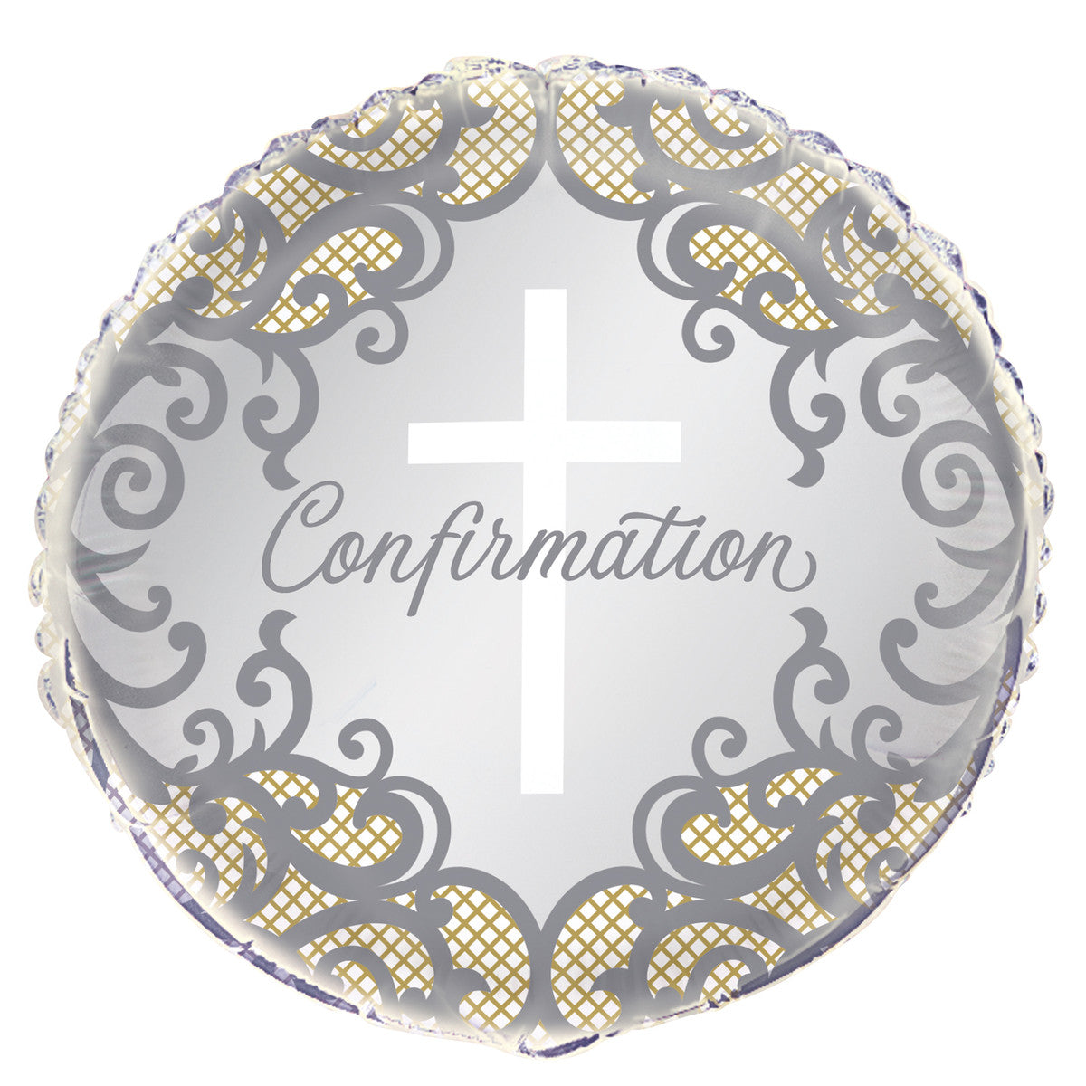 Fancy Gold Cross Confirmation Foil Balloon 45cm