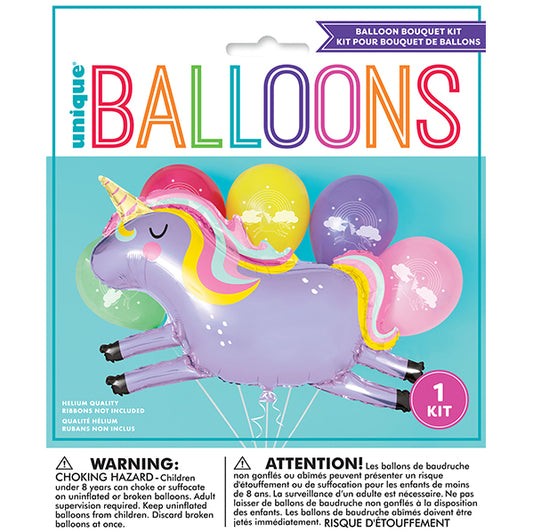 Balloon Bouquet Kit - Unicorn (6 piece set)