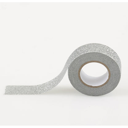 Washi Tape Silver Glitter (5m)