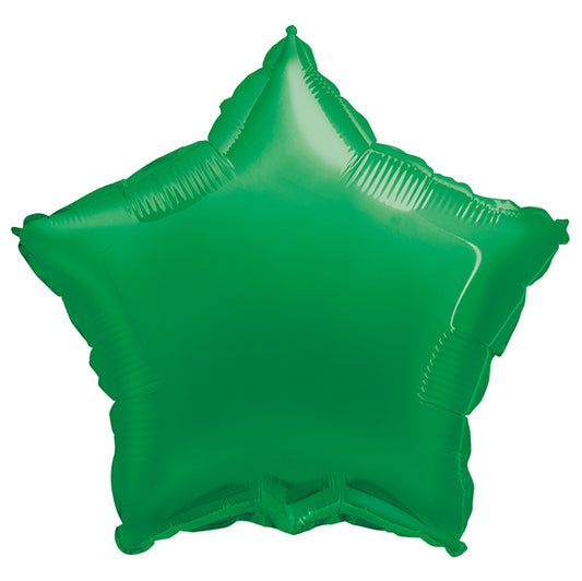 Green Star Foil Balloon 45cm