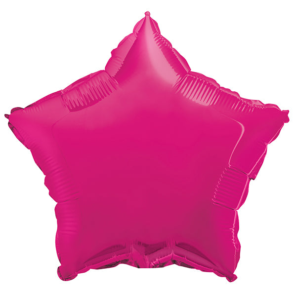 Hot Pink Star Foil Balloon 45cm