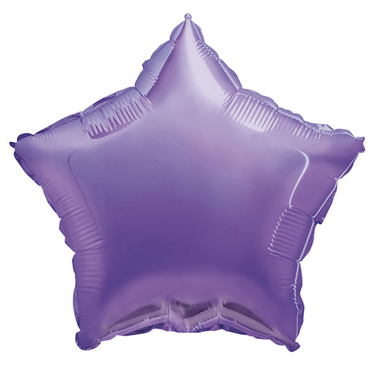 Lavender Star Foil Balloon 45cm