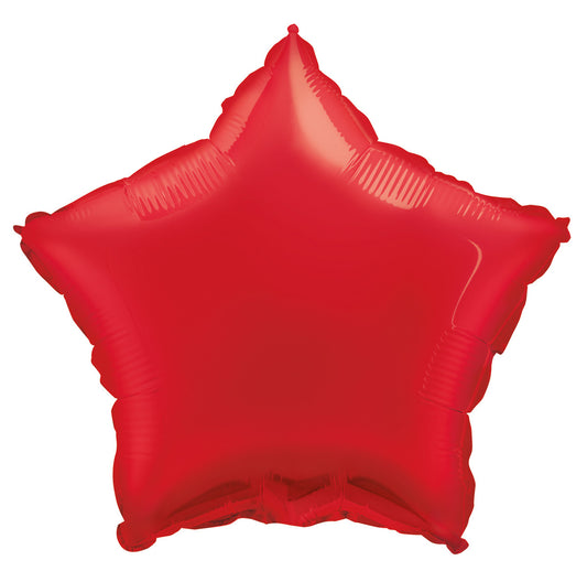 Red Star Foil Balloon 45cm