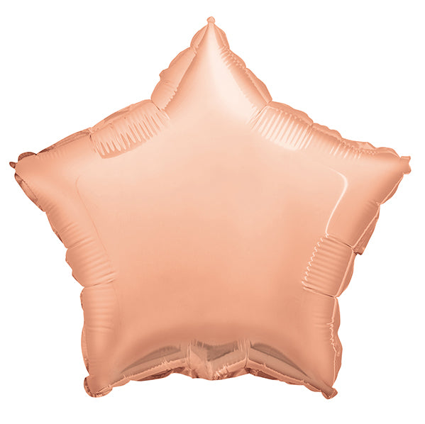 Rose Gold Star Foil Balloon 45cm