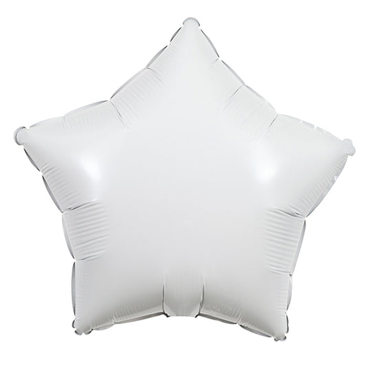 White Star Foil Balloon 45cm