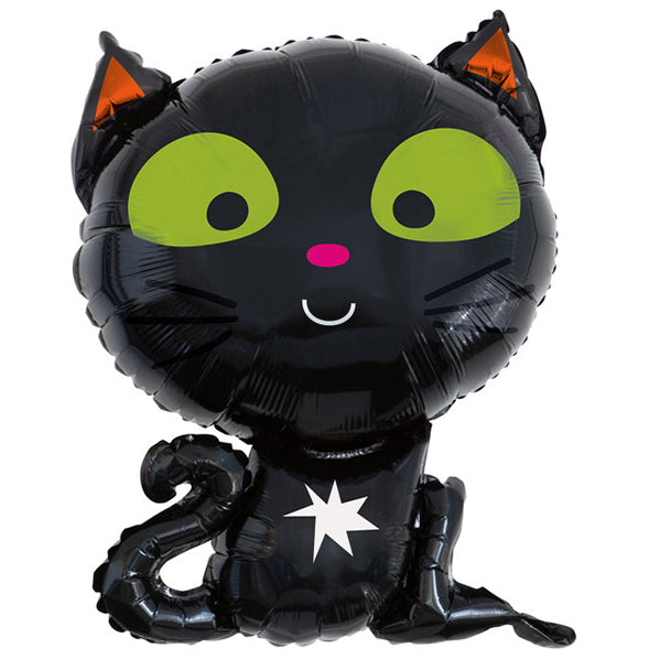 Black Cat Shape Foil Balloon 61cm