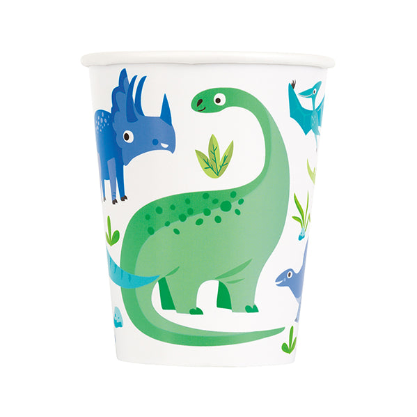 Dinosaur Paper Cups 270ml (Pack of 8)