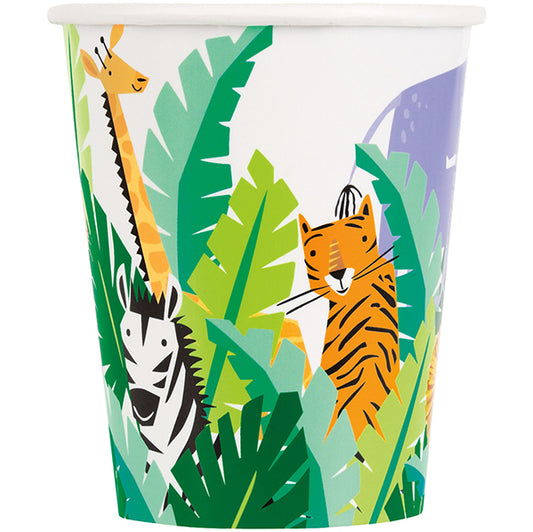 Animal Safari Paper Cups 270ml (Pack of 8)