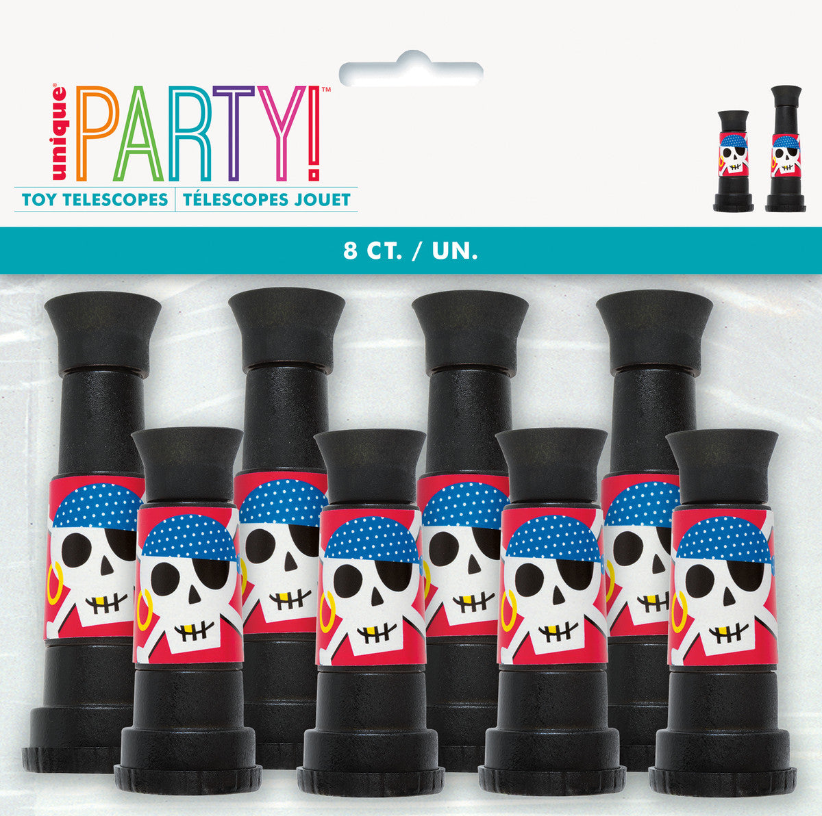 Ahoy Pirate Telescopes (Pack of 8)