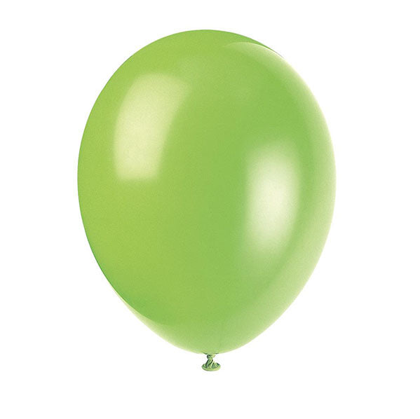 Neon Lime Premium Decorator Balloons 30cm (Pack of 10)