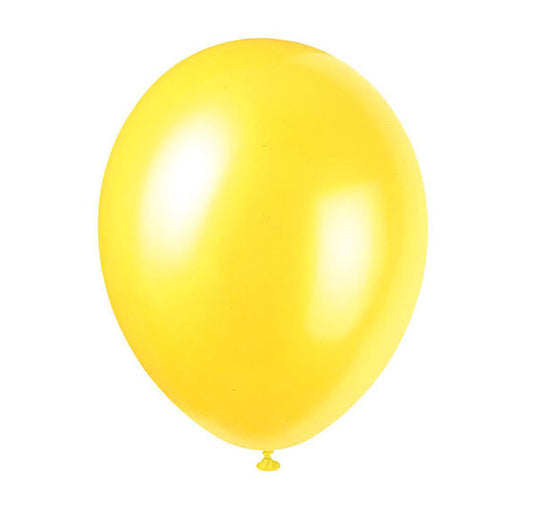 Cajun Yellow Premium Pearl Balloons 30cm (Pack of 8)