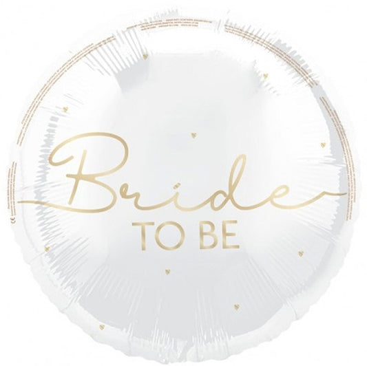 Gold Script "Bride To Be" Foil Balloon 45cm