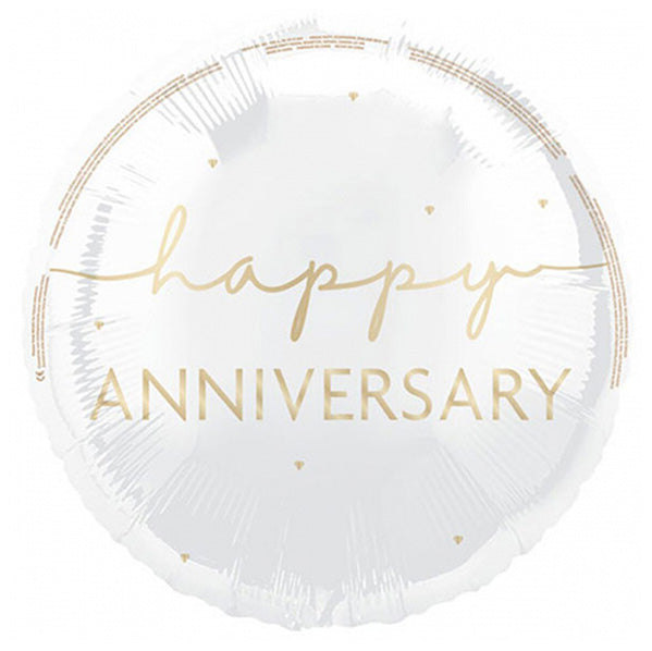 "Happy Anniversary" Foil Balloon 45cm