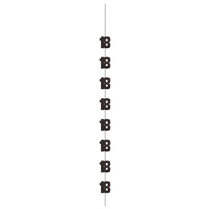 Glitz Black & Silver "18" Hanging Decorations (Pack of 6)