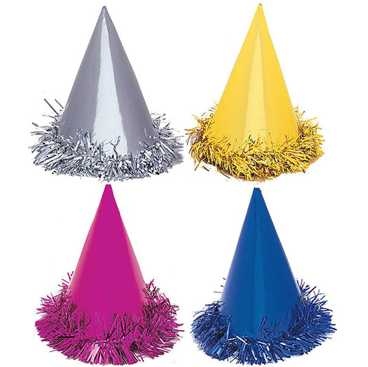 Fringe Foil Hats (Pack of 6)