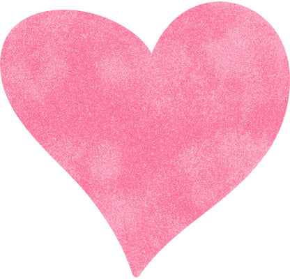 Glitter Heart Cutouts - Assorted Colours & Sizes (Pack of 6)