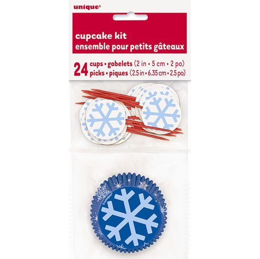 Snowflakes Cupcake Kit (For 24)