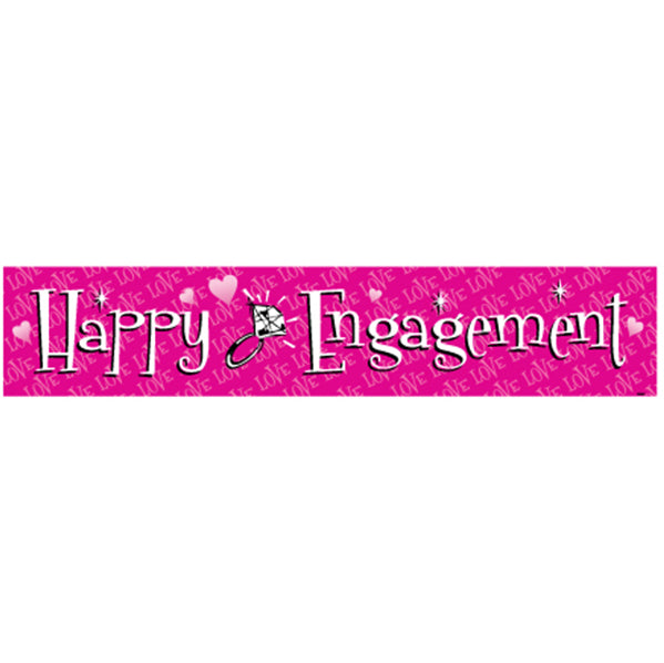 Giant Banner "Happy Engagement" - 3.17m