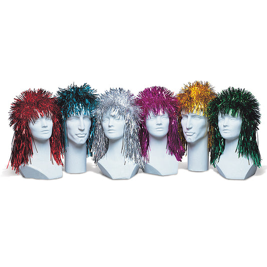 Punk Foil Wigs - Assorted (Pack of 6)