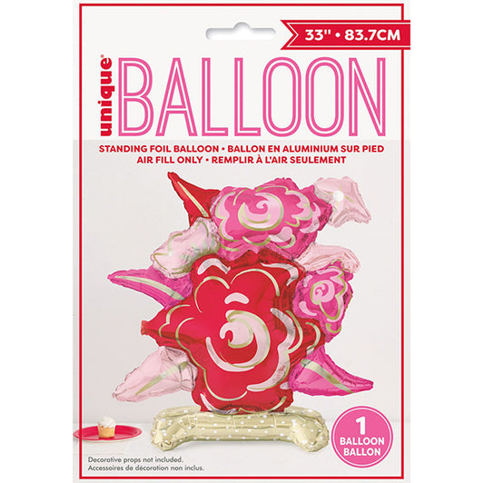 Flower Bouquet Standing Foil Balloon 83.7cm