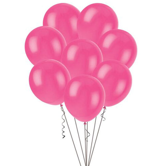 Hot Pink Decorator Balloons 25cm (Pack of 25)