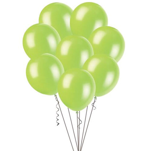 Lime Green Decorator Balloons 25cm (Pack of 25)