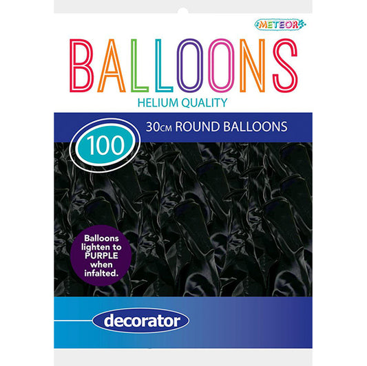 Purple Decorator Balloons 30cm (Pack of 100)