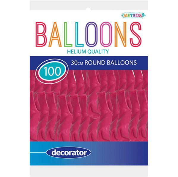 Bubblegum Pink Decorator Balloons 30cm (Pack of 100)