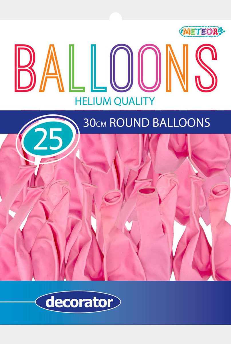 Baby Pink Decorator Balloons 30cm (Pack of 25)