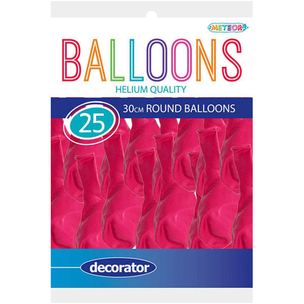 Bubblegum Pink Decorator Balloons 30cm (Pack of 25)