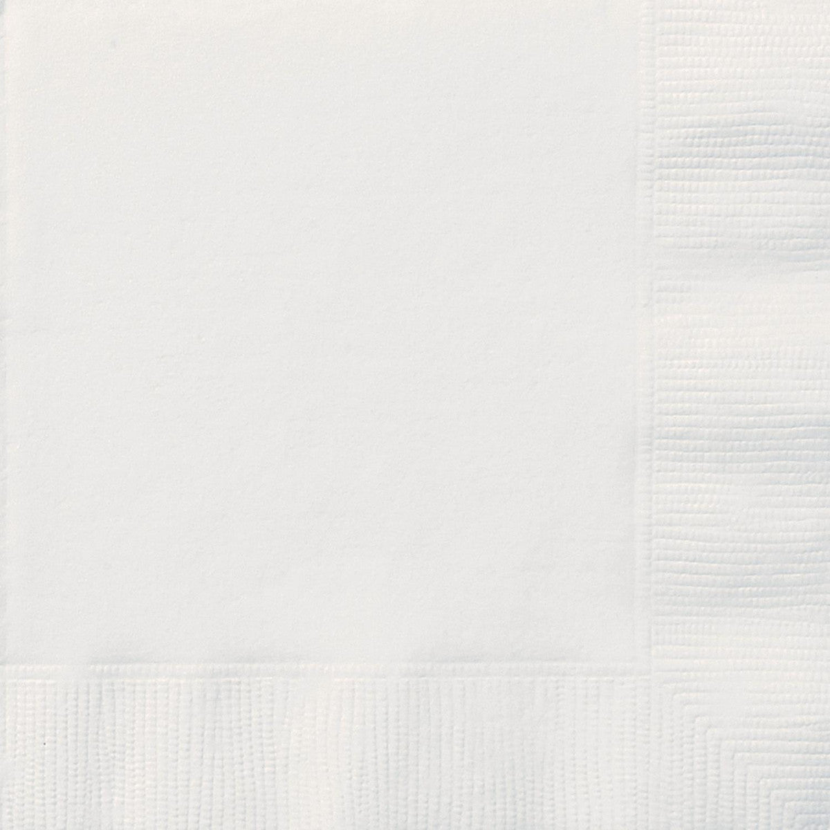 Bright White Beverage Napkins (Pack of 20)