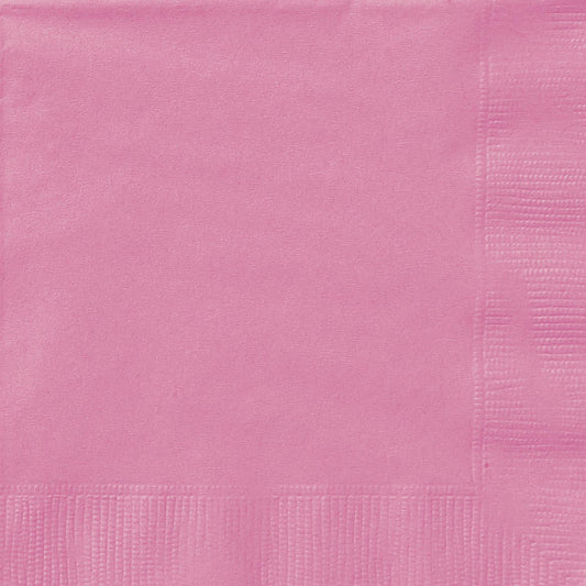 Hot Pink Beverage Napkins (Pack of 20)