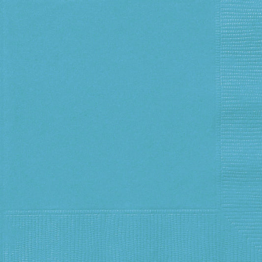 Caribbean Teal Beverage Napkins (Pack of 20)