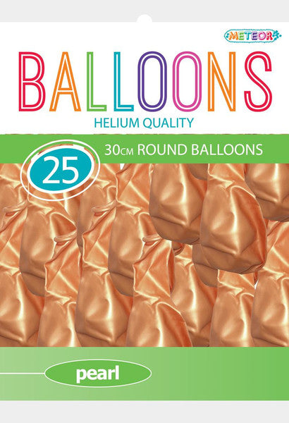 Apricot Pearl Balloons 30cm (Pack of 25)